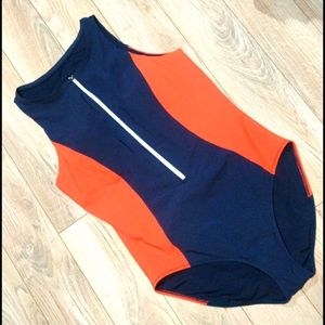 NWoT Athleta Color block Full Swimsuit // Sz: L